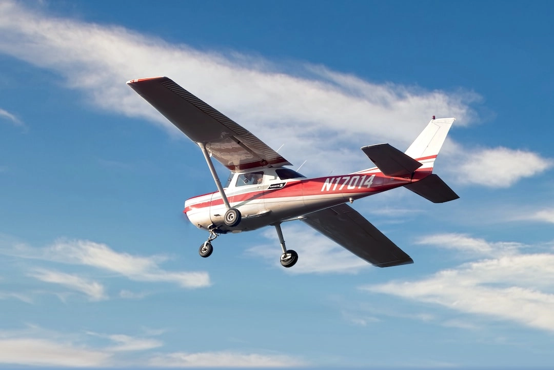Student pilot and instructor with a training aircraft at Dayton Aviation Services